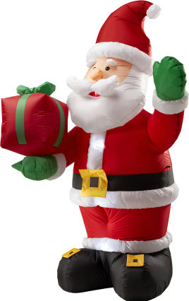 Large Inflatable Santa with LED lighting Multicolour