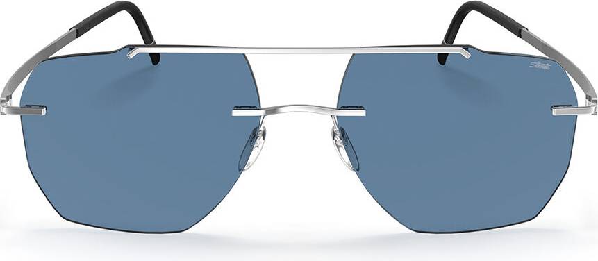 Silhouette Rincon Rimless 8746 75 Solbriller Mænd - Silver