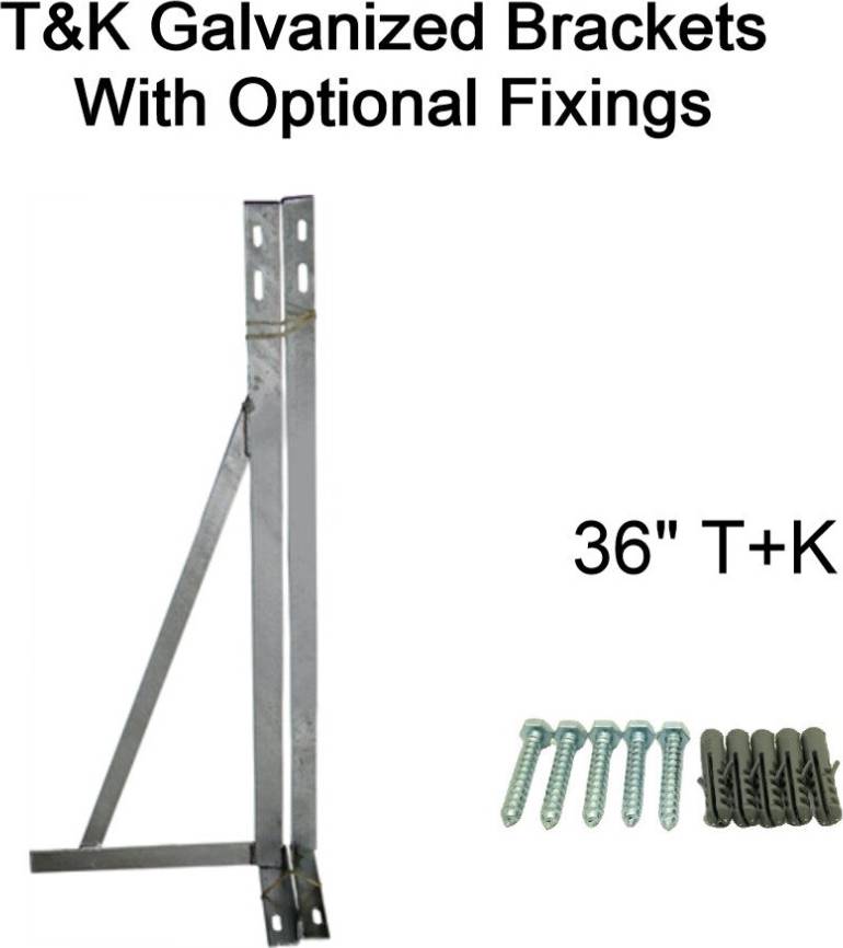 Dab aerial 36 Inch Wall Mount Galvanised Bracket Set