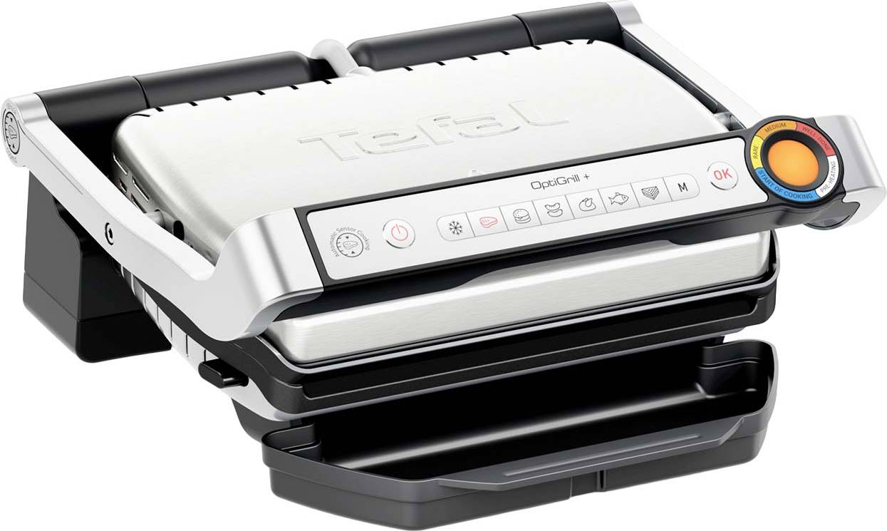 Optigrill tefal Tefal OptiGrill GC717D Rvs Contact Grill