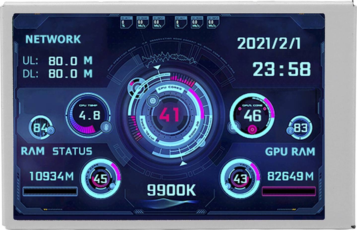 Mini Monitor 3.5in Display Screen