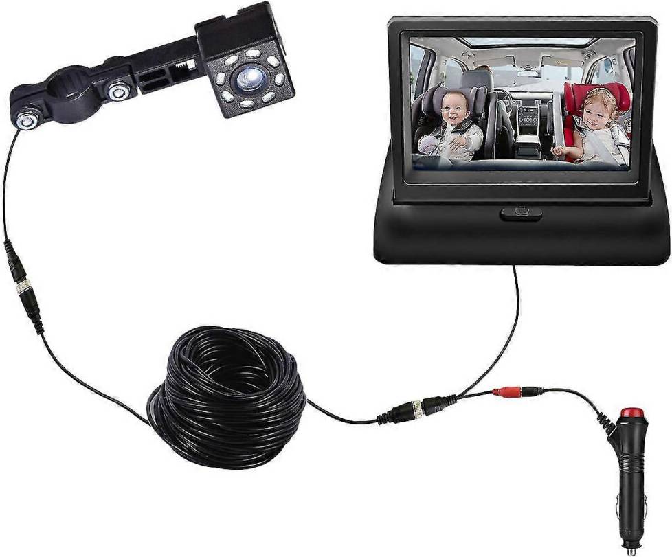 Kikidex Facing Baby Monitor 360 Adjustable Rear Display Camera