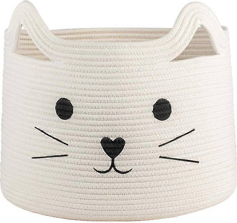 Foldable Cotton Rope Storage Basket