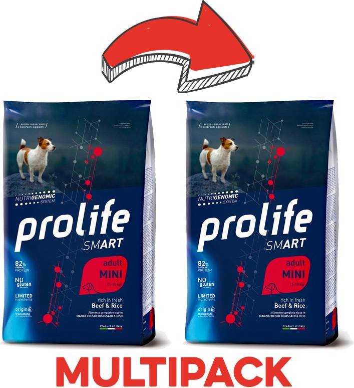 Prolife Smart Mini Manzo e Riso 2 Kg