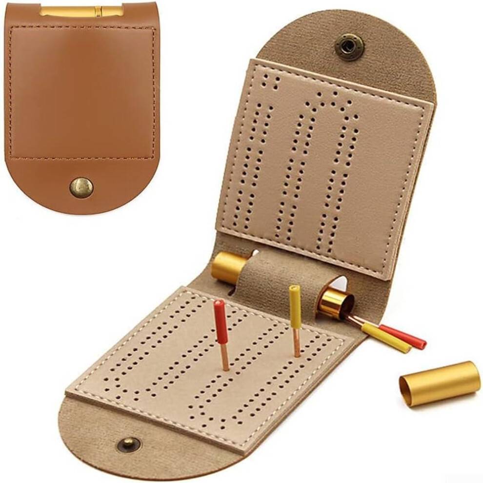 Cribbage Board Portable Game Set