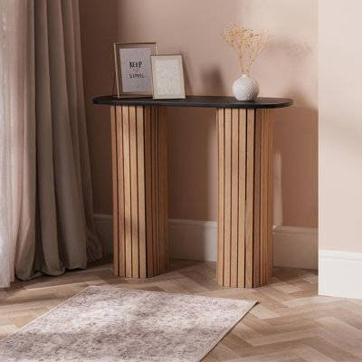 OHS Madison Ribbed Entryway Display Console Table