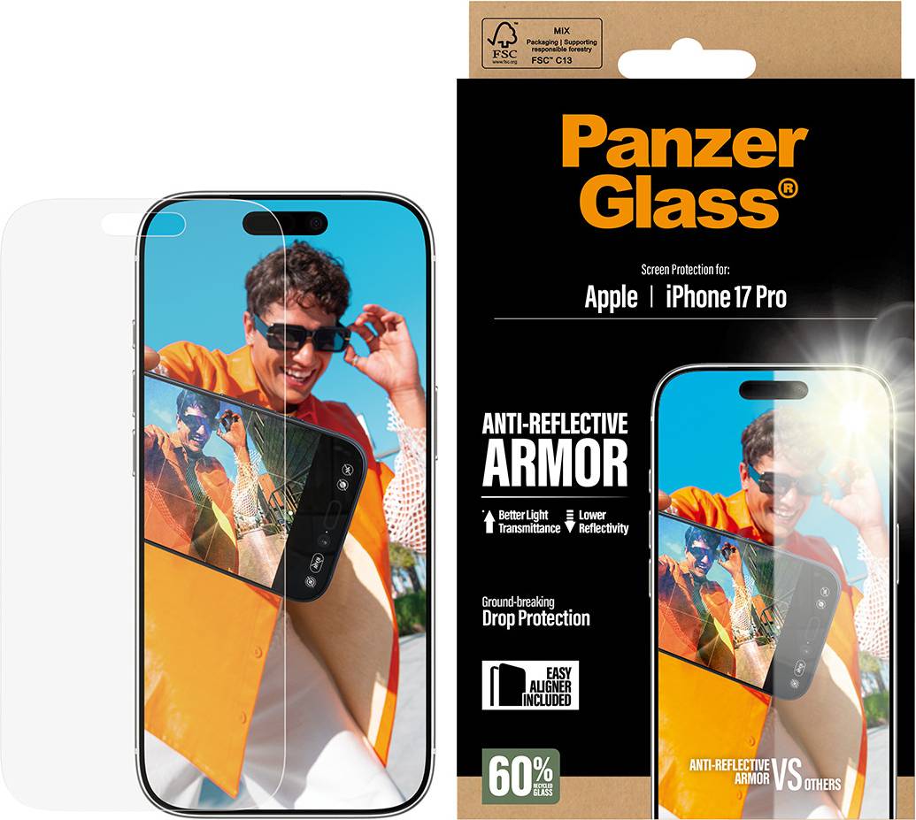 PanzerGlass Anti-Reflective Armor ScreenProtector iPhone17 Pro