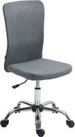 Homcom Armless Computer Desk Grey Office Chair