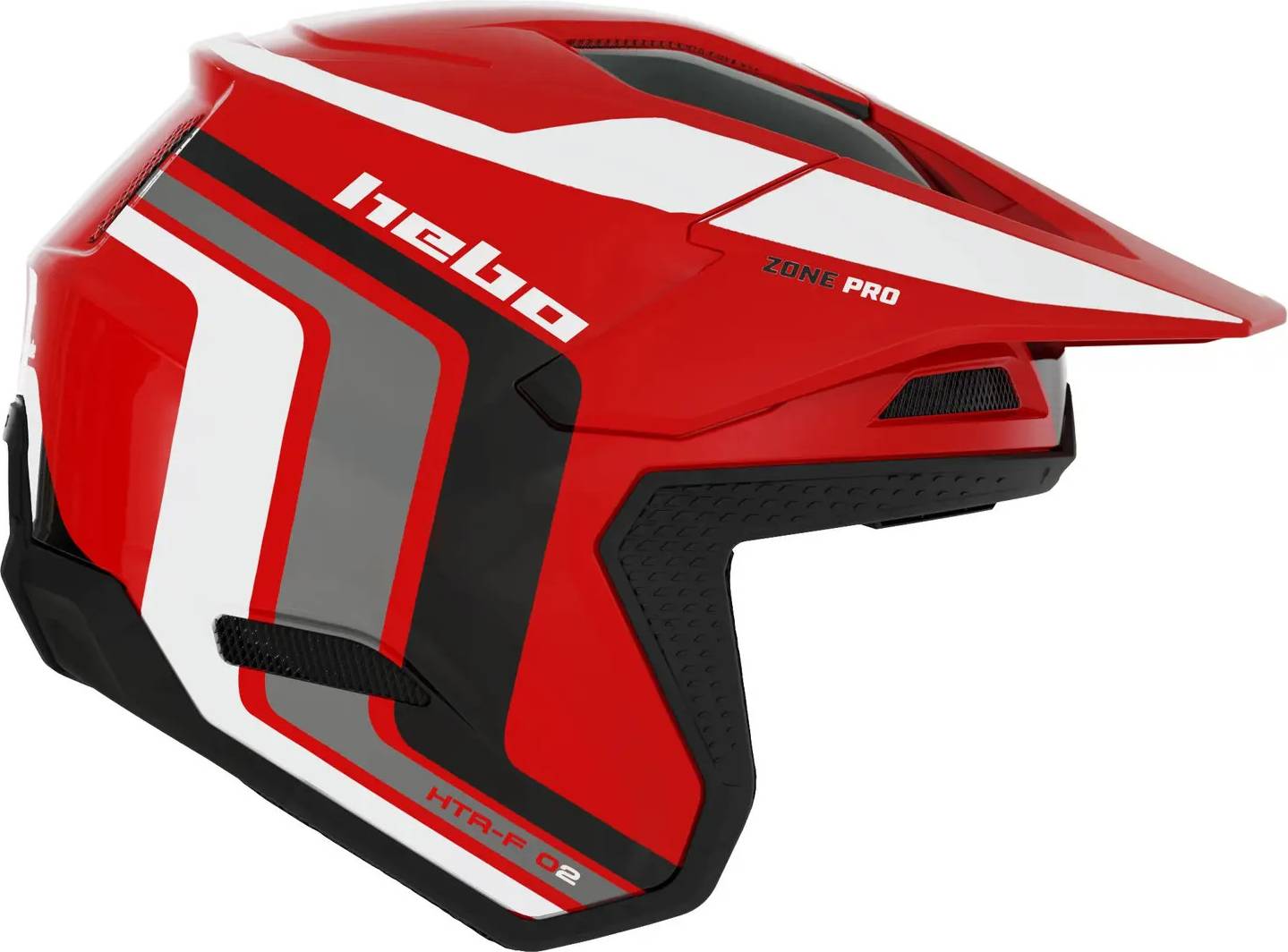 Htr F02 Zone Pro Racing Open Face Helmet - Rot
