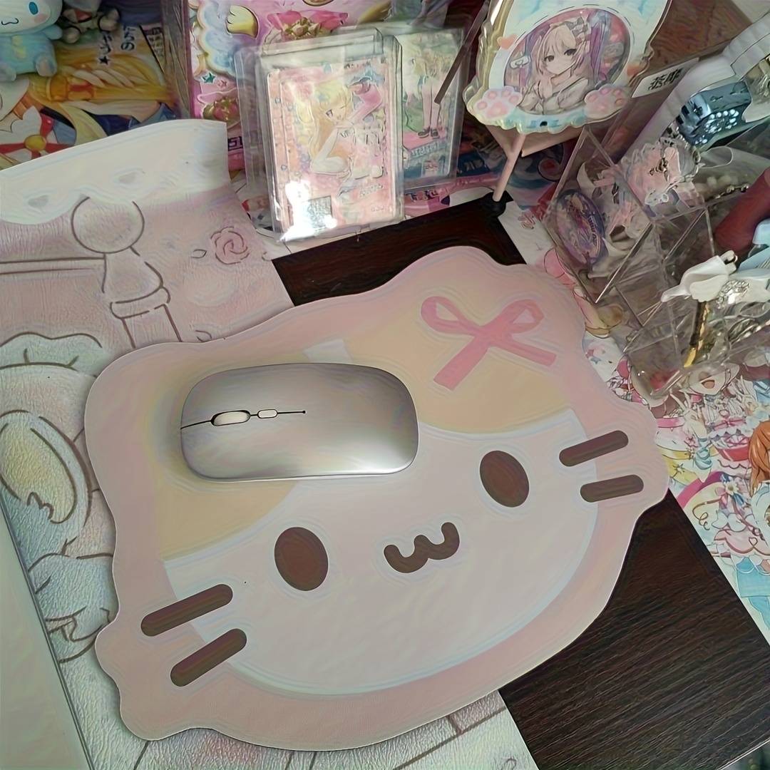 Temu Hello Kitty Mouse Pad Oval Design