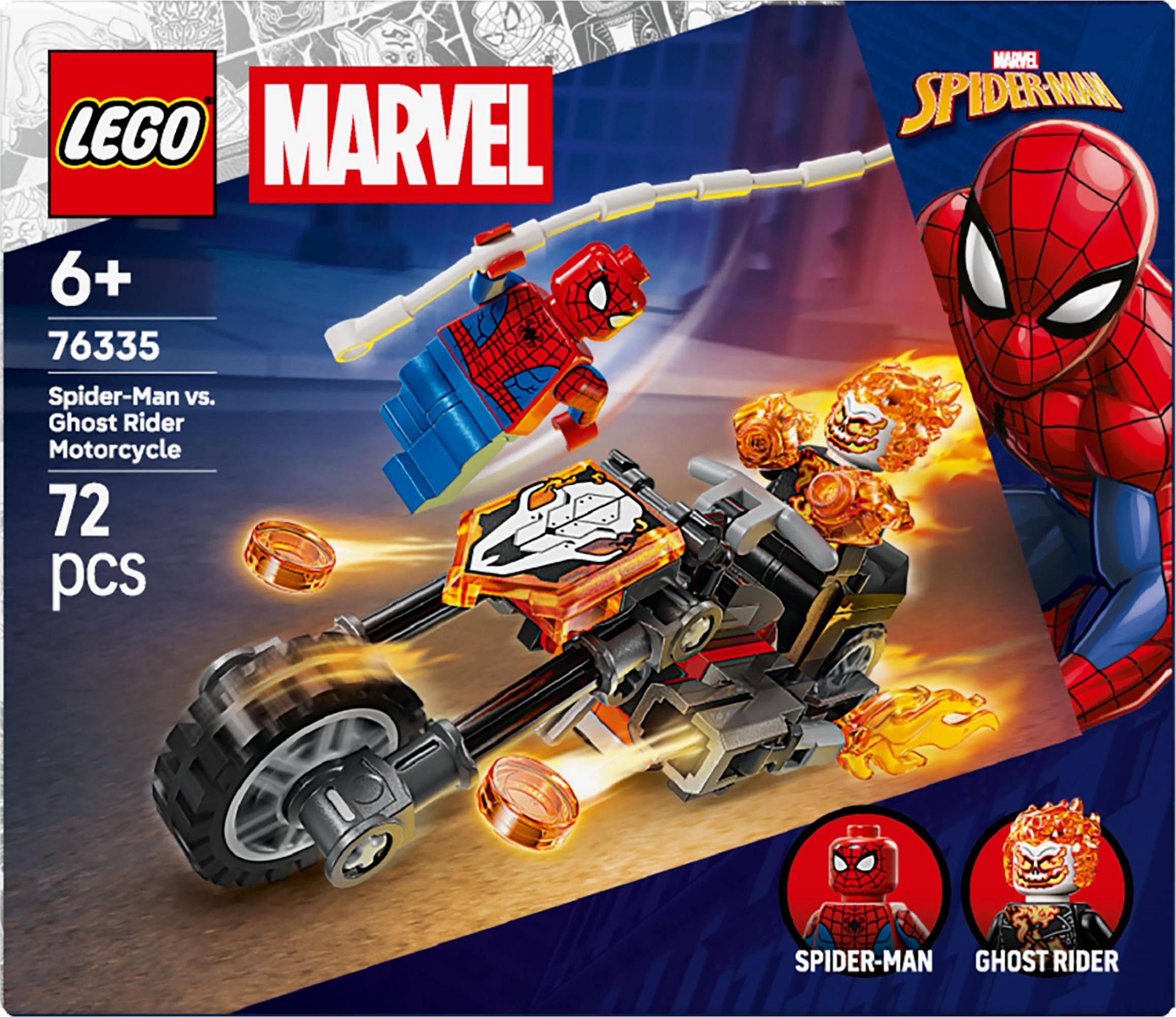 Spiderman legos LEGO Marvel Spider-Man Vs Ghost Rider Motorcycle