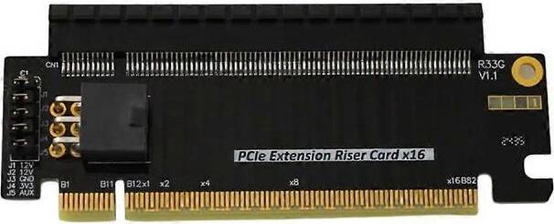 PCI-E X16 Half Height Extension Riser Card
