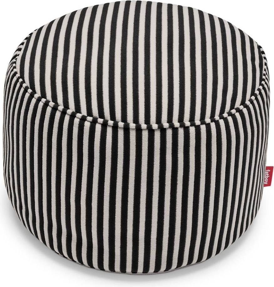 Fatboy Point Terry Puff Creme Sort Sittepuff