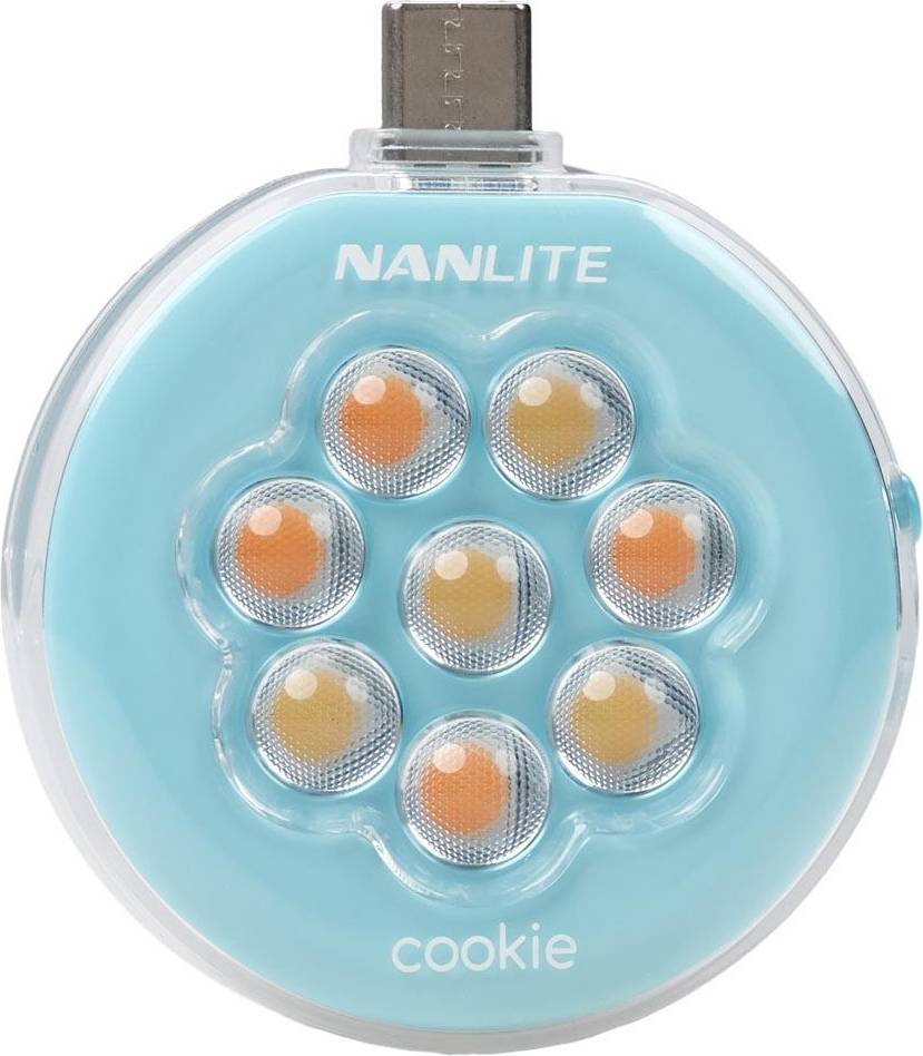 Mini Lampe Ronde Cyan