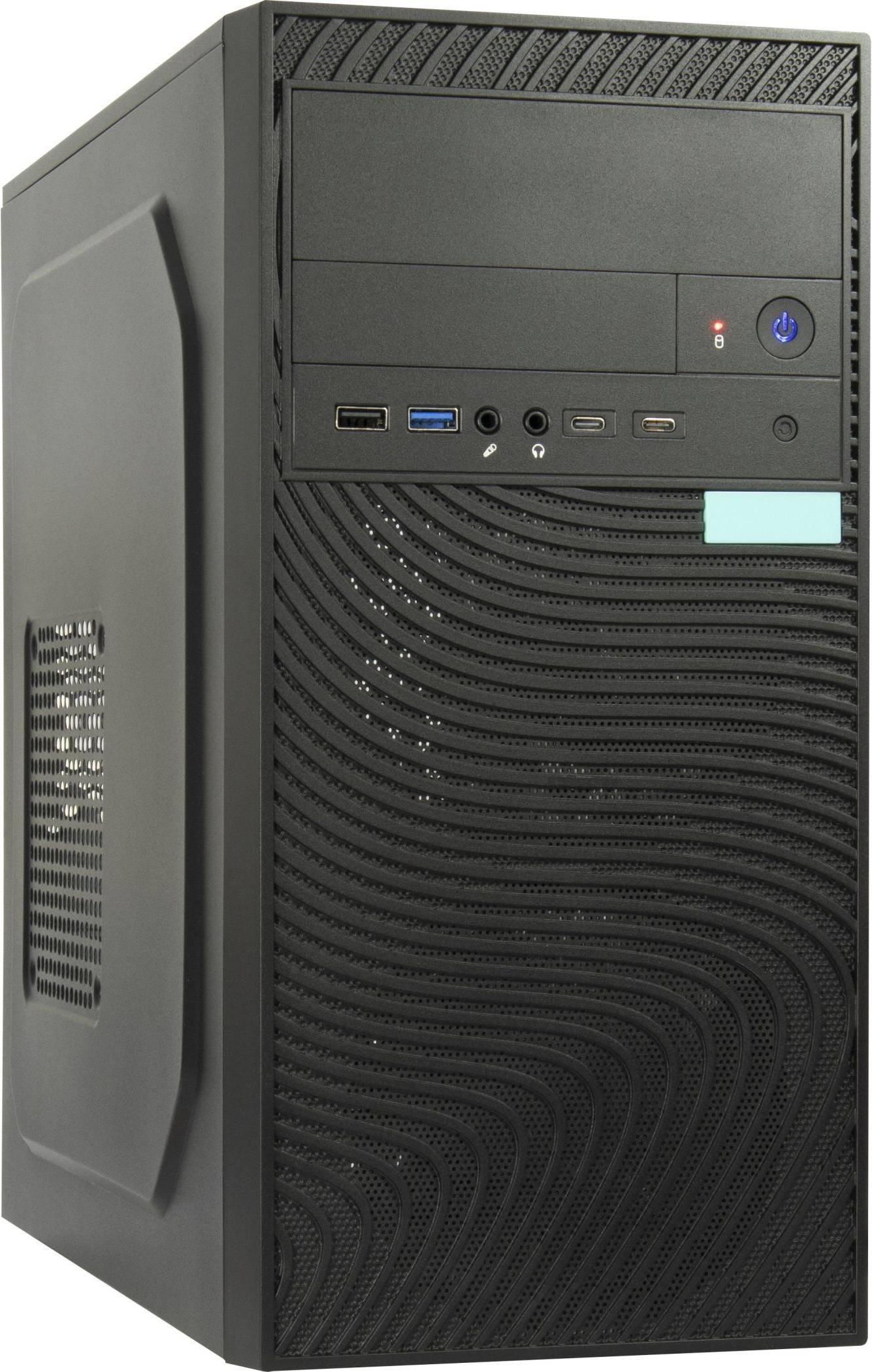 Inter-Tech IT-6516 Ripple Tower Micro ATX Sort