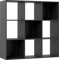 Homcom Nine-Cube Storage Black Shelf