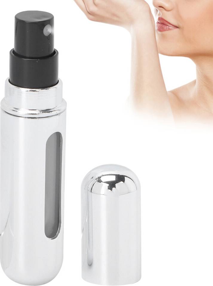 Mini Refillable Perfume Atomizer 5ml Silver