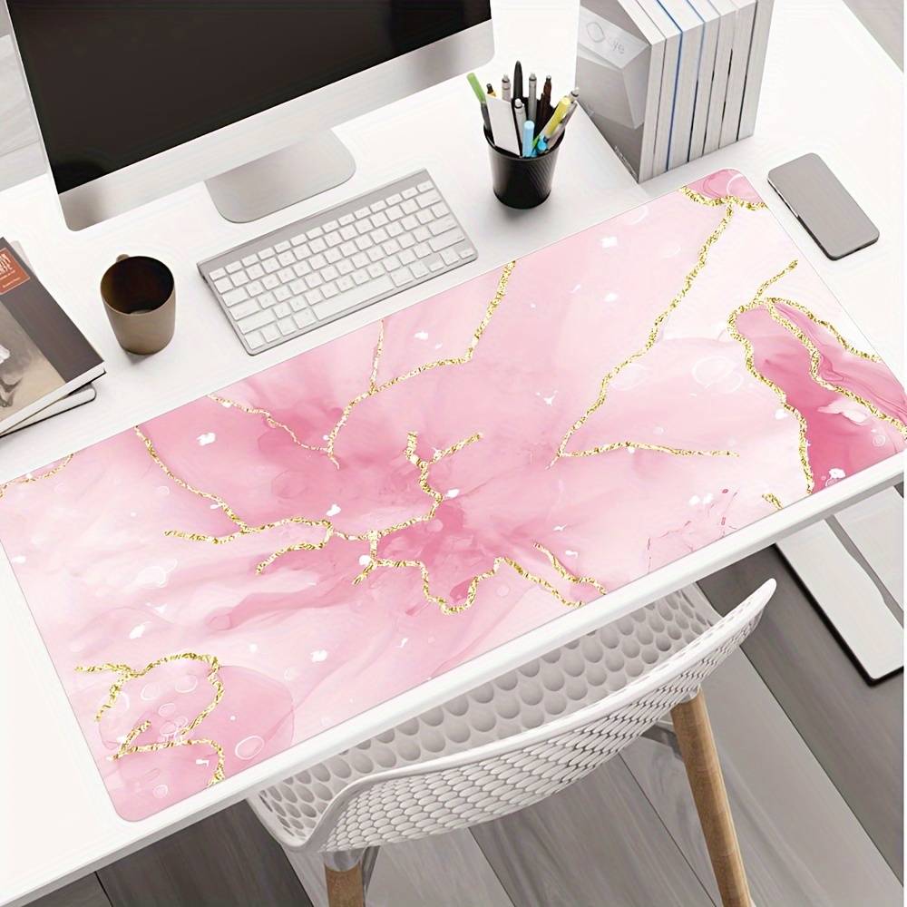 Temu Marble Pattern Mouse Pad Non Slip