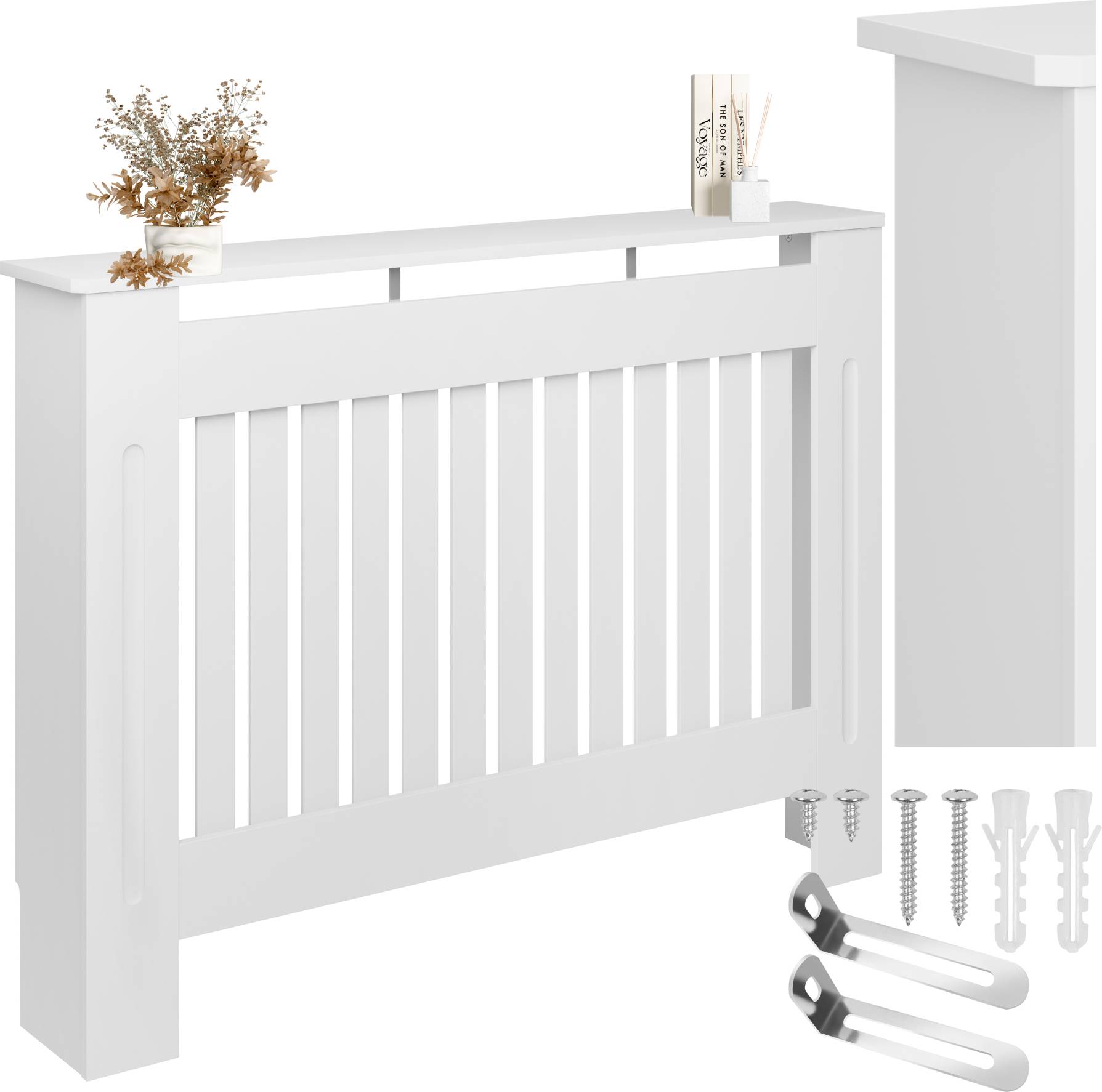 tectake Radiator Cover Vila With Shelf