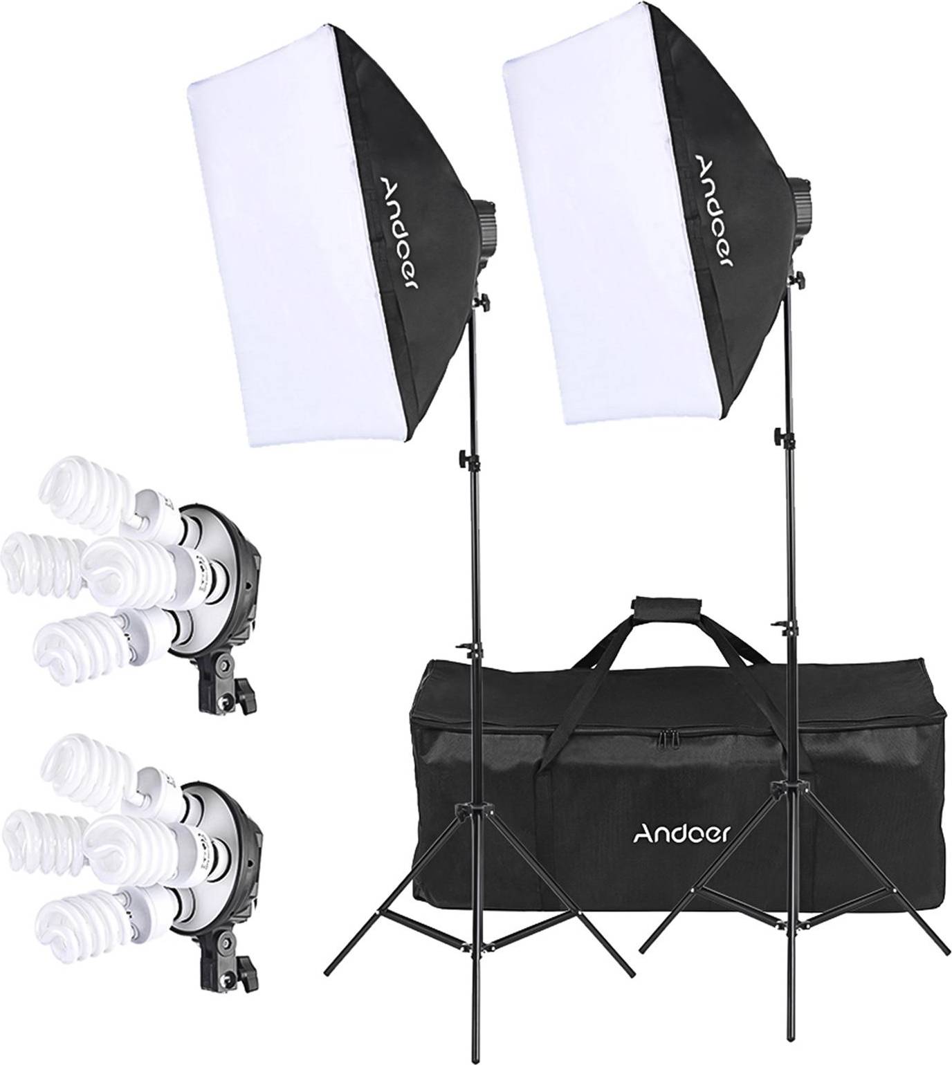 Softbox kit Andoer Kit d'éclairage Photo Studio 2 Softbox