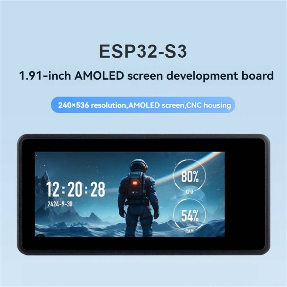 Typecat ESP32-S3 AMOLED 1.91 Inch M Touch Screen Card