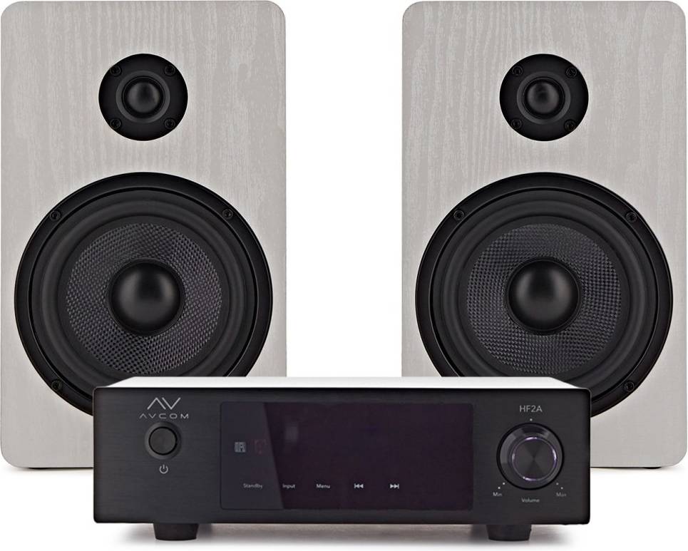 AVCOM Solid State Amplifier White