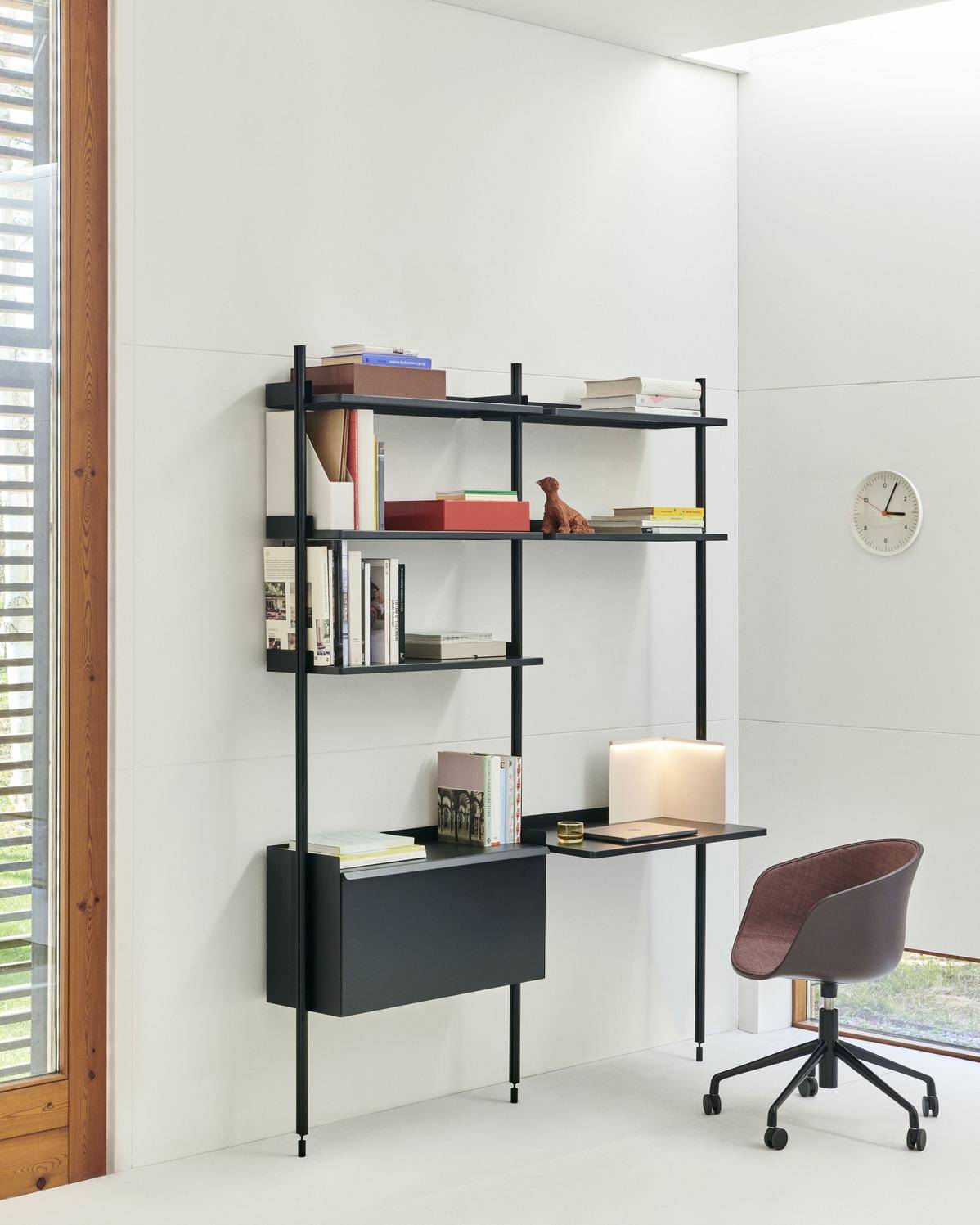 Hay Pier 12 Columns PS Blue Black Shelving System