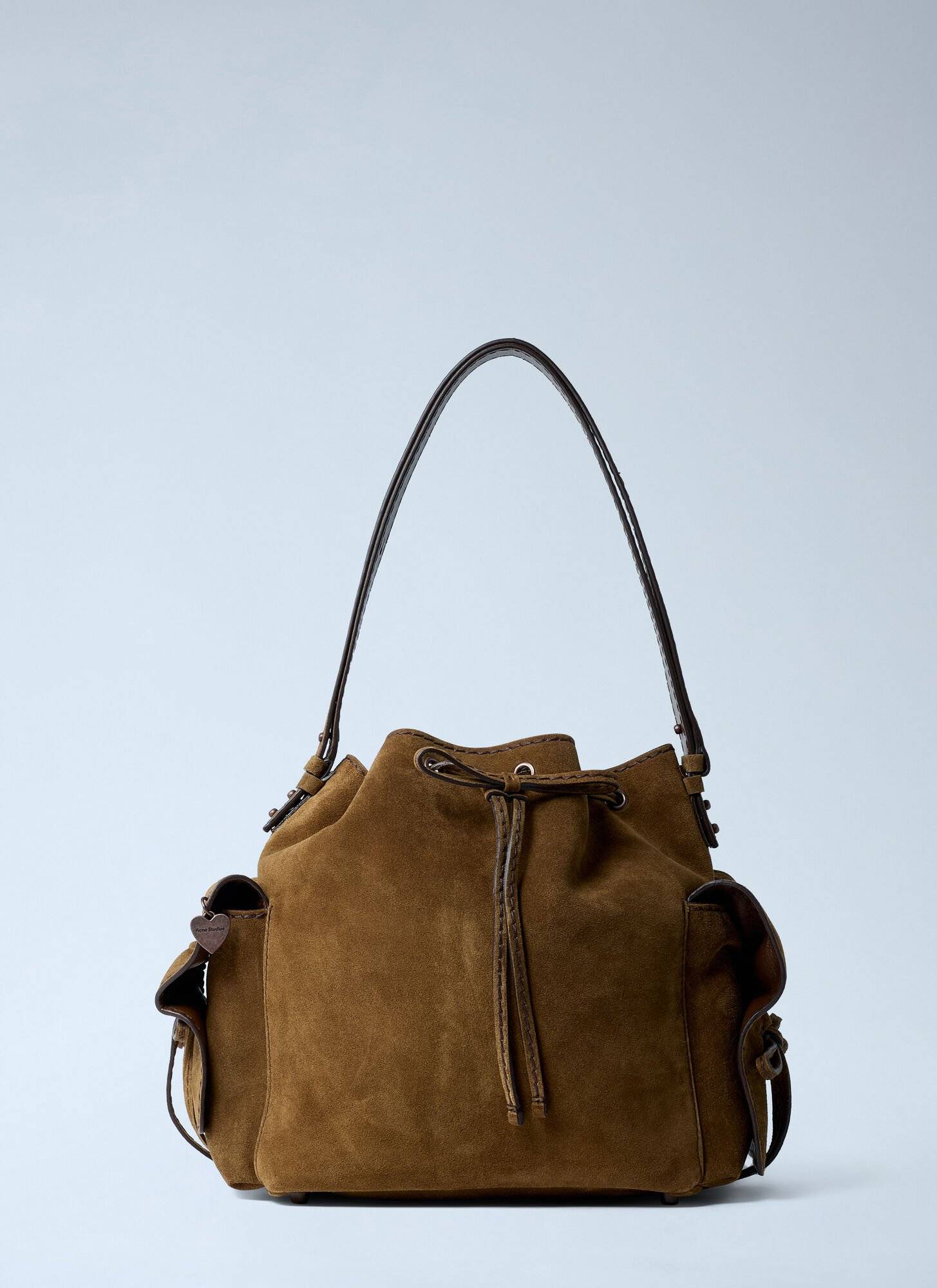 Multipocket Bucket Suede Cognac