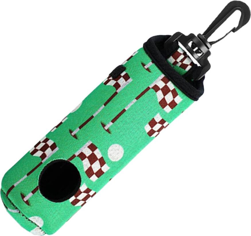 Water-Resistant Golf Tee Bag with Keychains