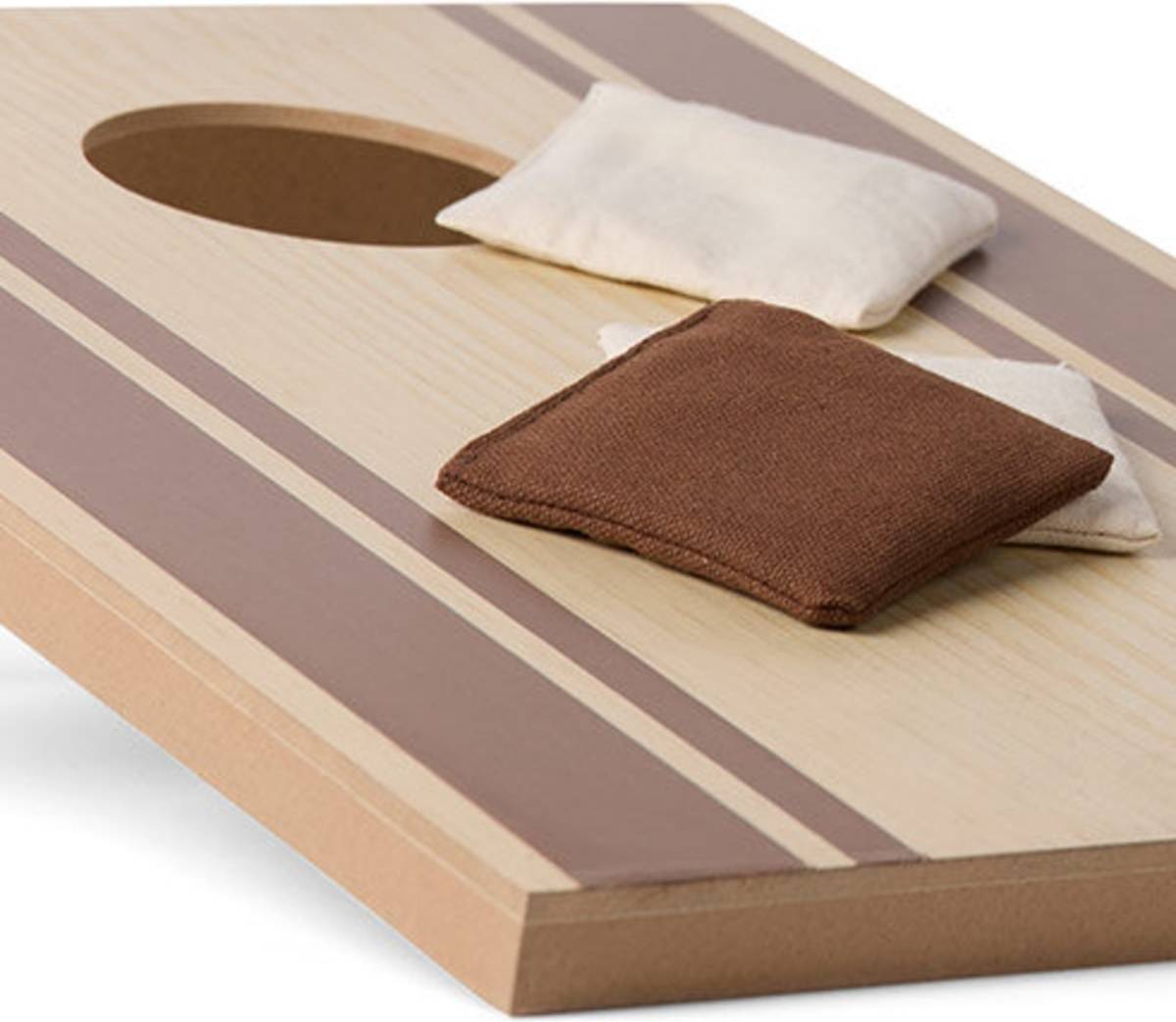 Vinga Cornhole Spel Brun Med Logotyp