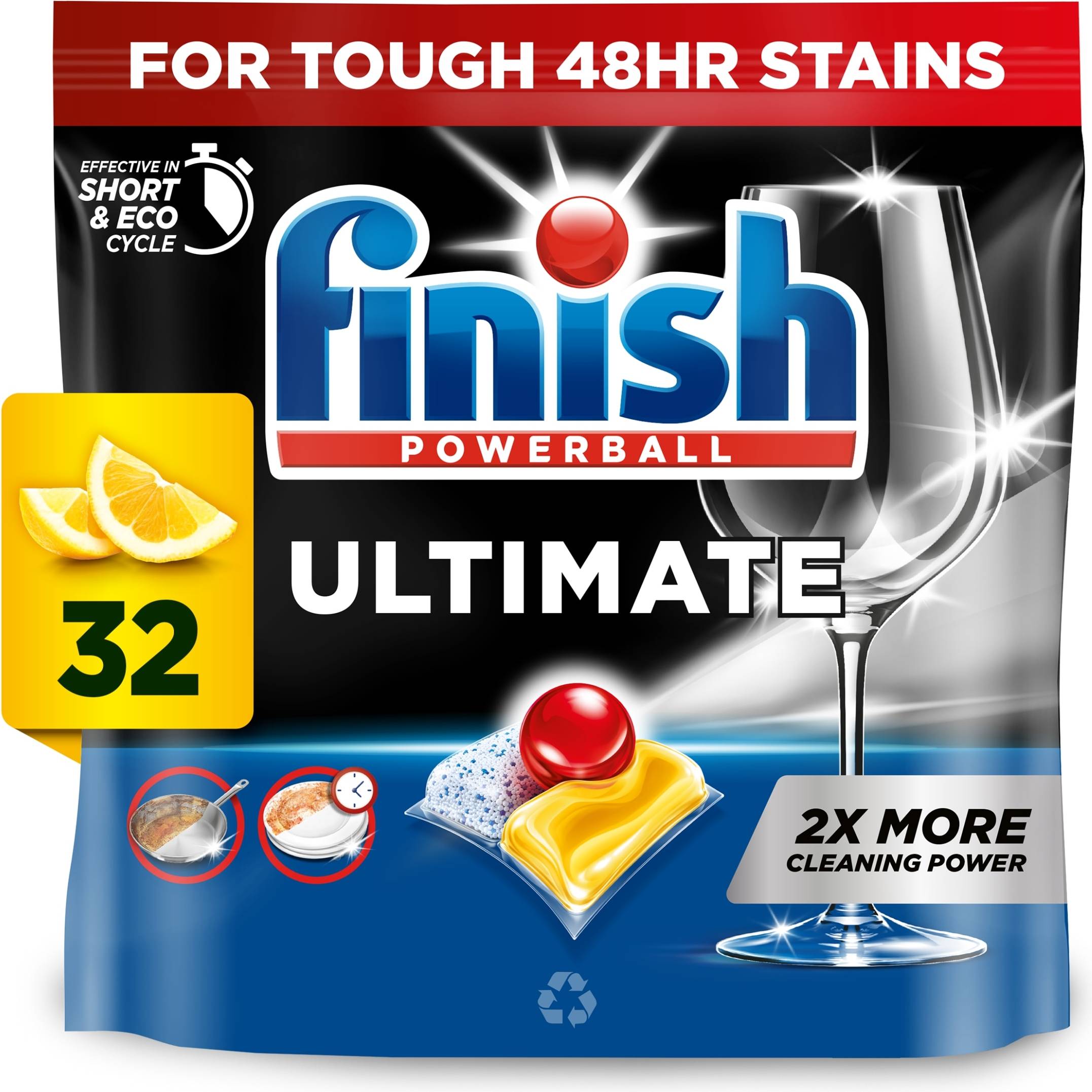 Finish dishwasher tablets Finish Ultimate All In One Dishwasher Tablets Lemon 32 pcs
