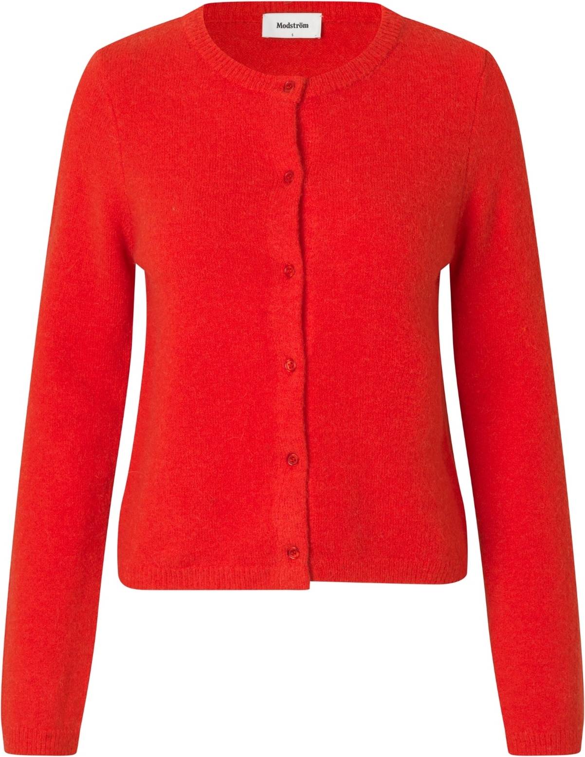 Modström Treemd Short Cardigan Racing Red