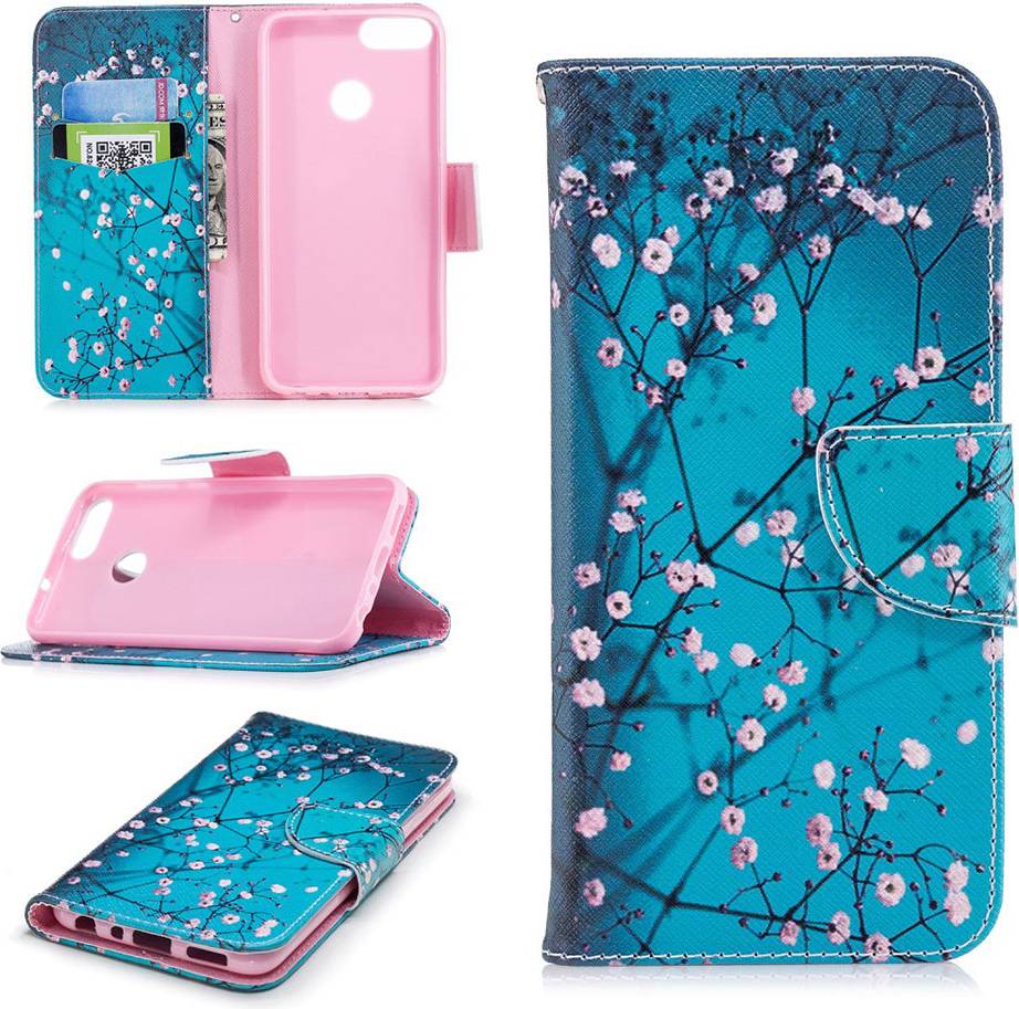 Huawei P Smart Patterned Leather Flip Case