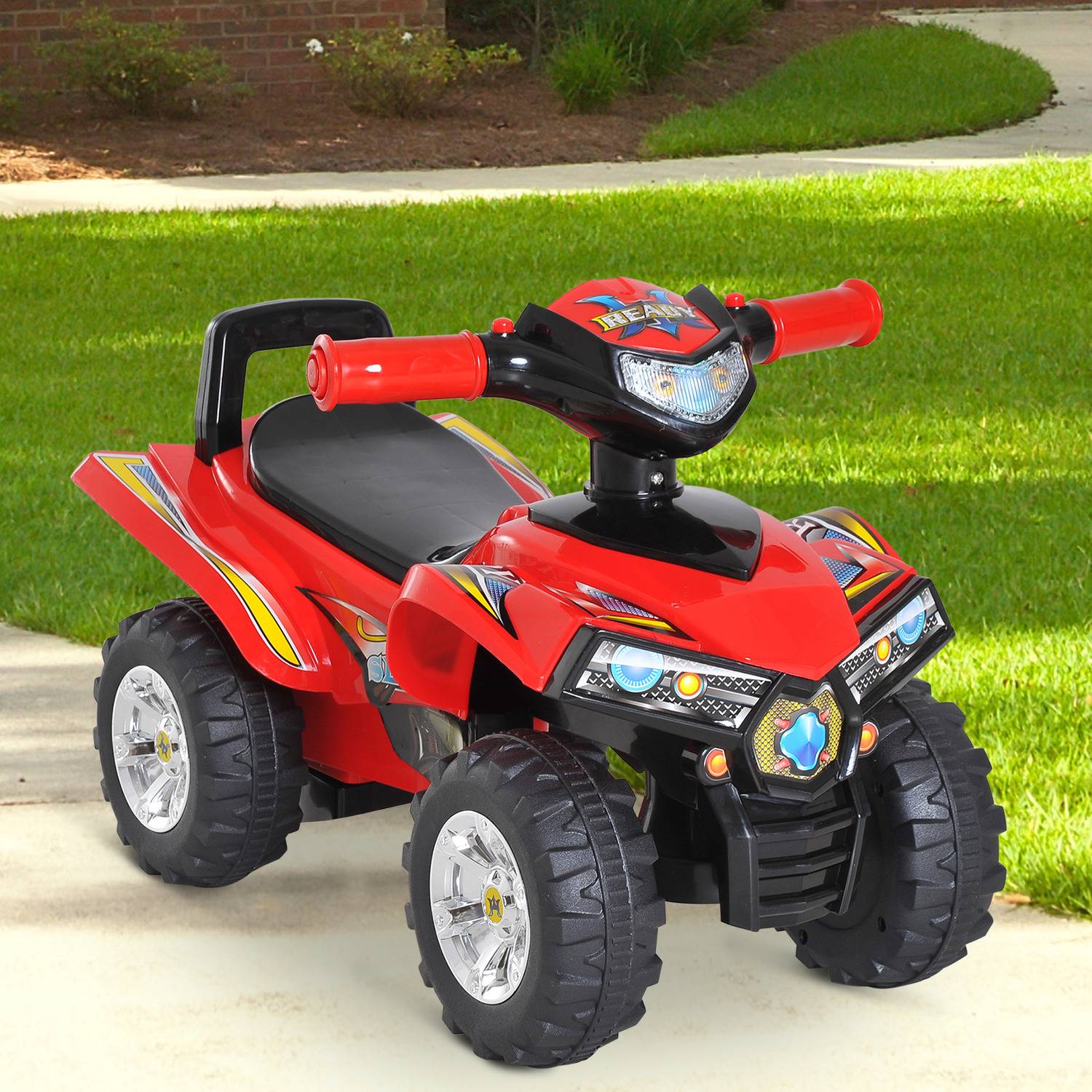 Homcom Kids Ride On Quads Boys Girls LED Lights