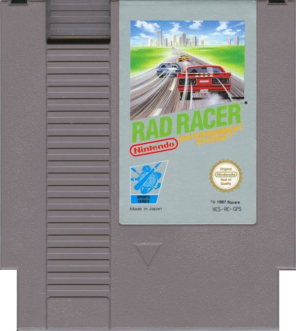 Nintendo nes 8 bit Rad Racer 8-bit NES Card