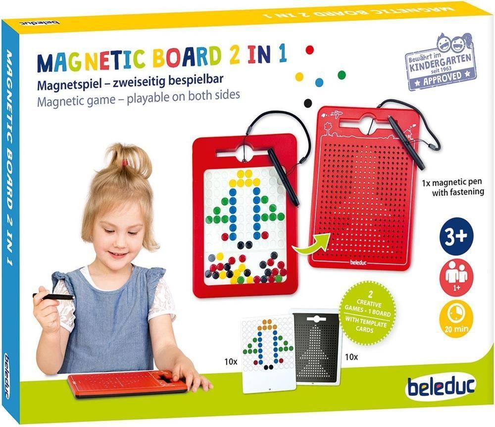 2 In 1 Magnetic Board Rouge