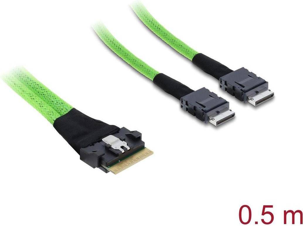 DeLock Serial Attached SCSI SAS Internt Kabel Sort Grøn