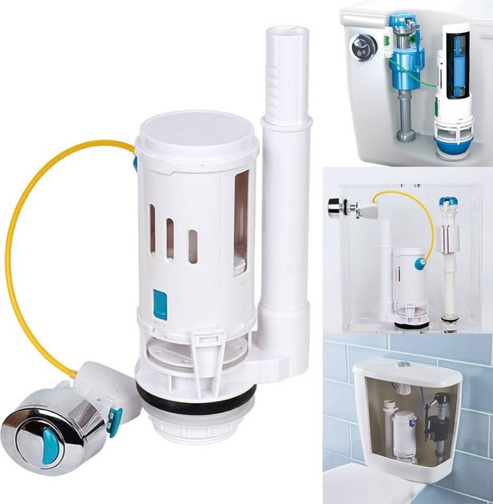 Toilet flush system WC Cistern With Streamlined Design