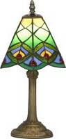 Tiffany style lamp Homcom Tiffany Style Geometric Patterns Table Lamp