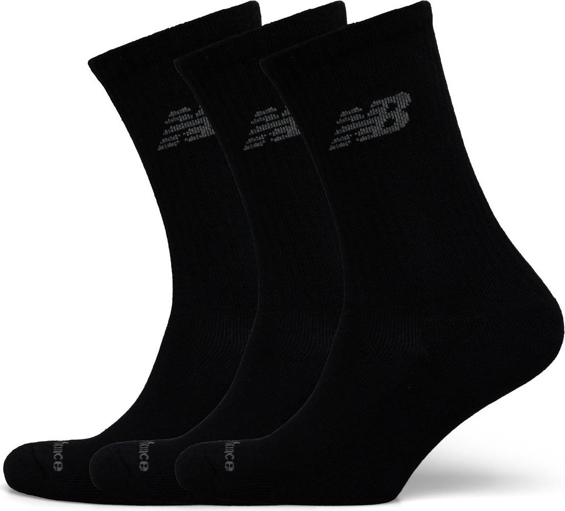 New Balance Performance Basic Crew 3 Pack - Black