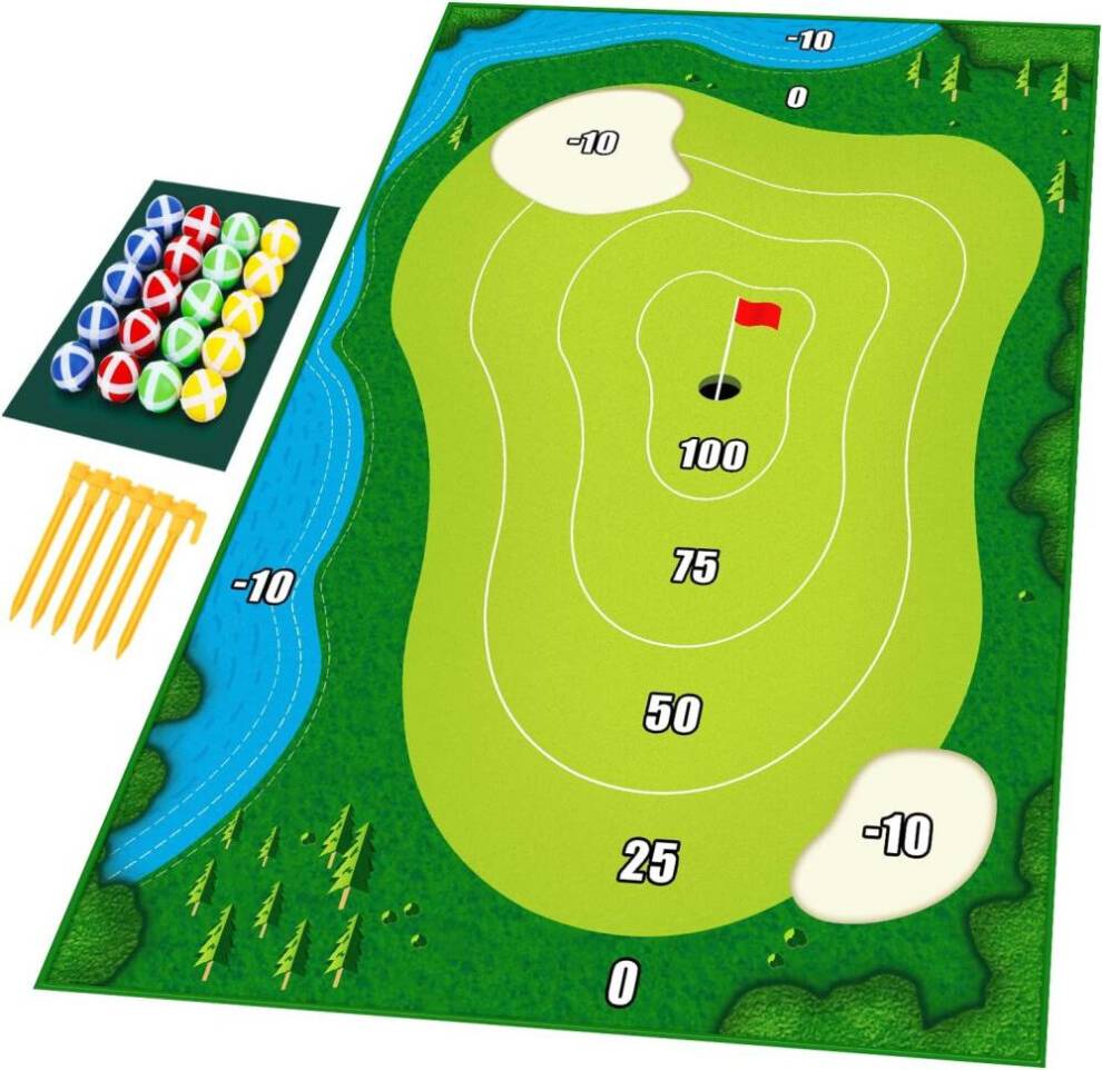 Chipping Golf Game Mat Set