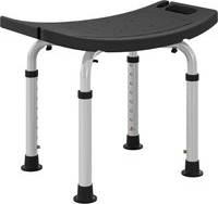 Homcom Height Adjustable Aluminium Bath Stool