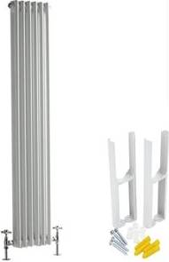 Windsor Traditional White Cast Iron Style Vertical Double Column Radiator