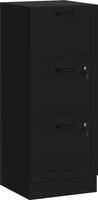 Homcom 3 Drawer Filing with Lock Storage Cabinet