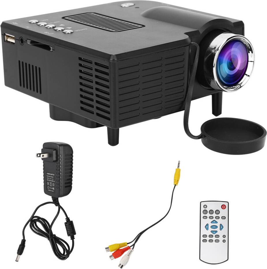 Mini projector for phone Mini LED Projector YG260 Black Built-In Speaker