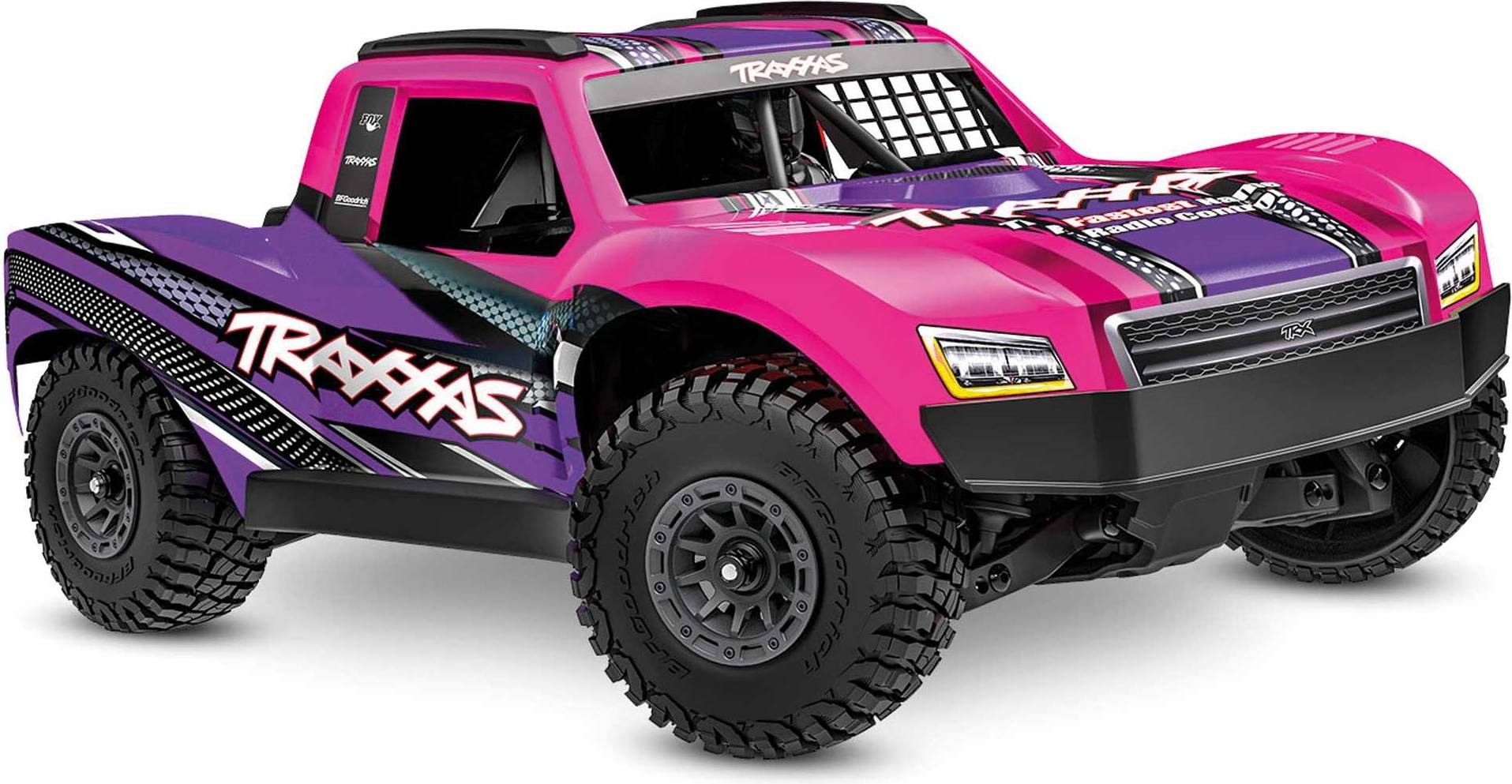 Mini rc car Traxxas Mini Slash 4x4 RTR TQ BL-2s Rosa