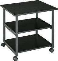 Homcom 3-Tier Printer Stand with Storage Shelf Rullebord