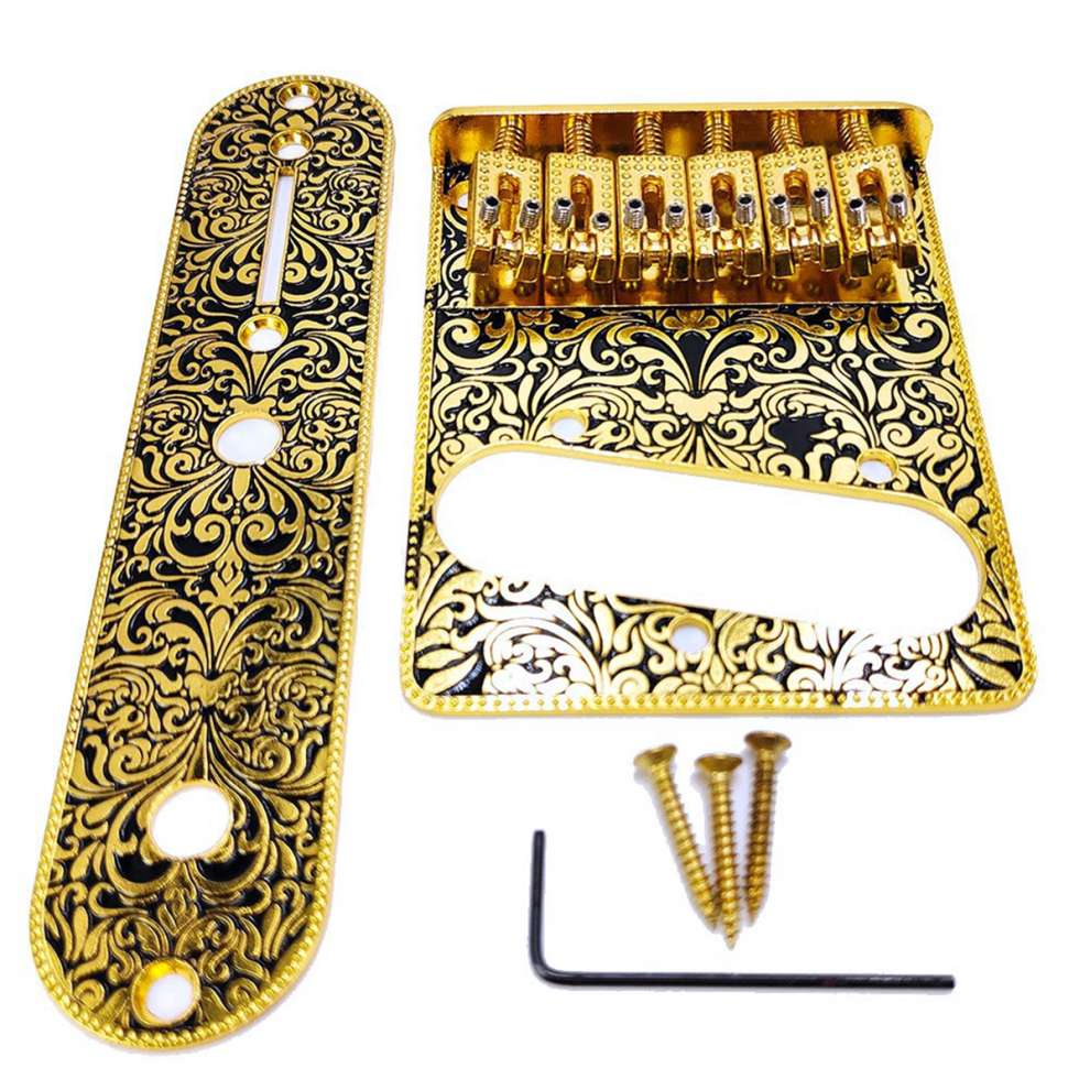 Typecat 6 String Roller Saddle Bridge Control Plate