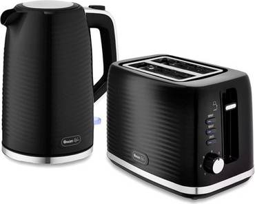 Swan Wave Kettle Toaster Set 1.7L