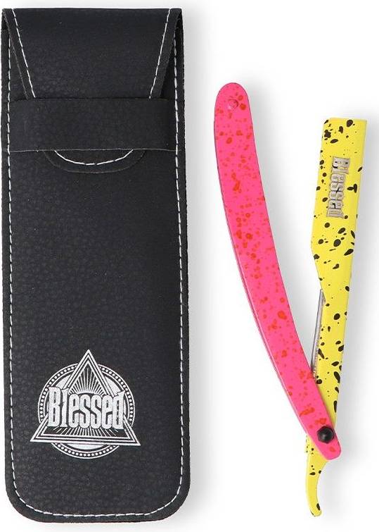 Eurostil Blessed Professional Razor Neon Yellow Pink